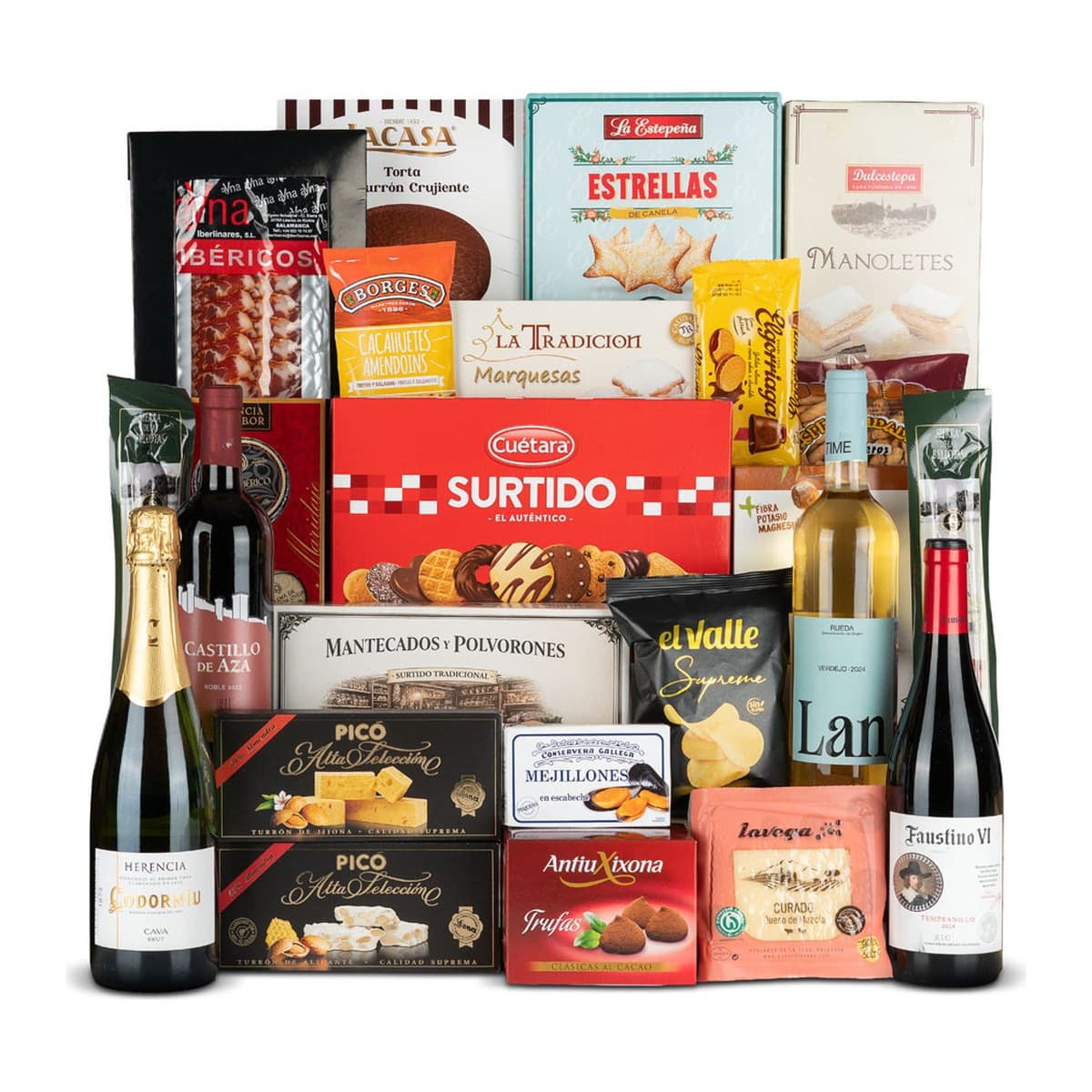 Lote de Navidad Valladolid 12 | ibéricos y 24 productos - imagen 1
