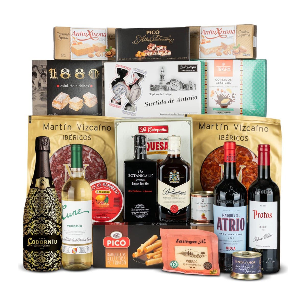 Lote de Navidad Oviedo 17 | ibéricos, queso y 20 productos - imagen 1