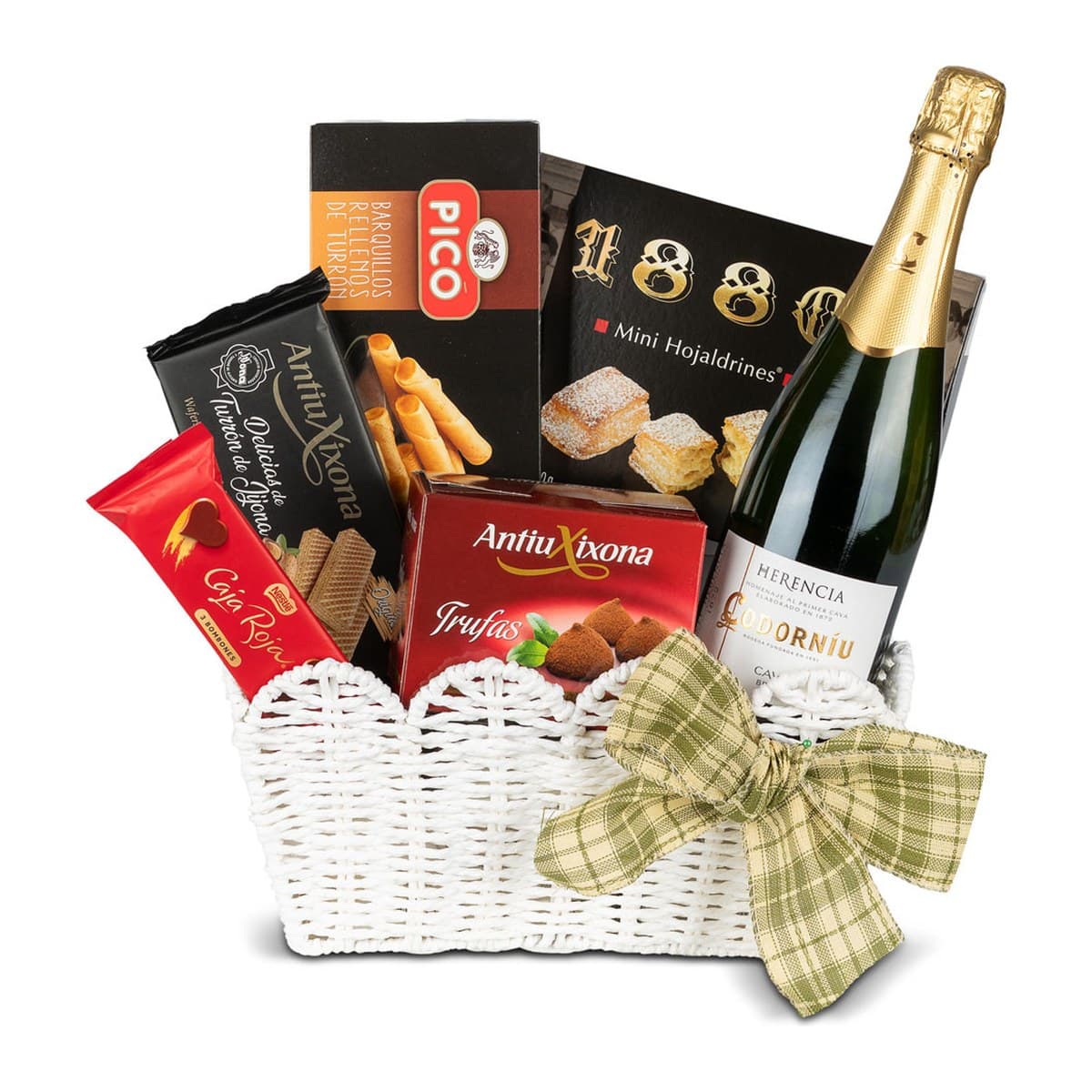Cesta de Navidad Ciudad Real 25 | turrones y 5 productos - imagen 1