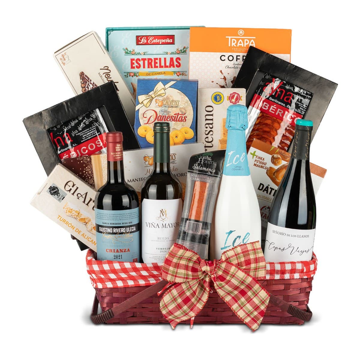 Capazo de Navidad Cádiz 30 | ibéricos, cava y 16 productos - imagen 1