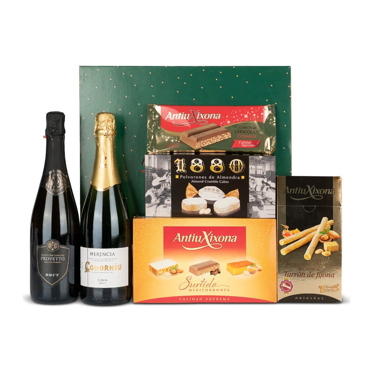 Lote de Navidad León 574 | cava, turrones y 6 productos - imagen 1